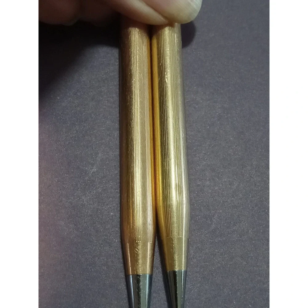 Cross Century Classic 12/14k Gold Ballpoint Pen and Pencil Set Vintage USA